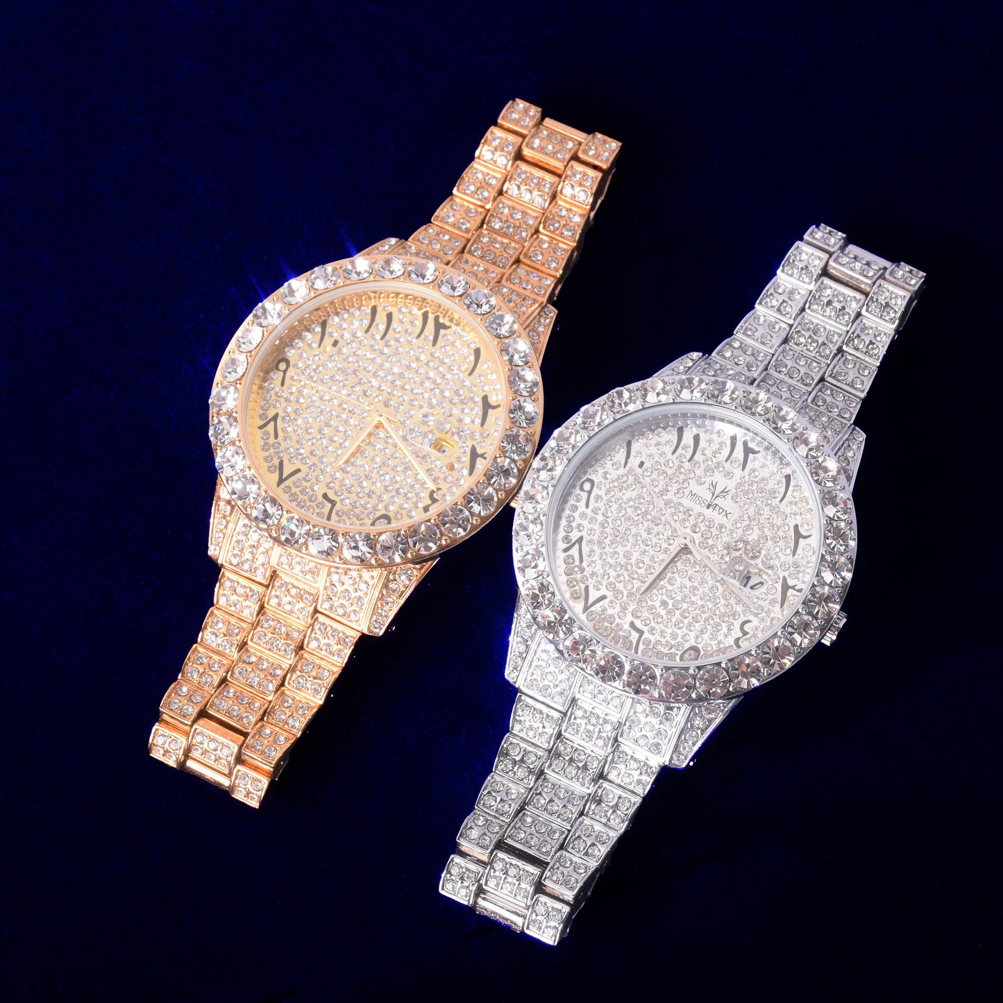 IceBox DC's Gold-Plated Iced Out "R-Arabian" Watch