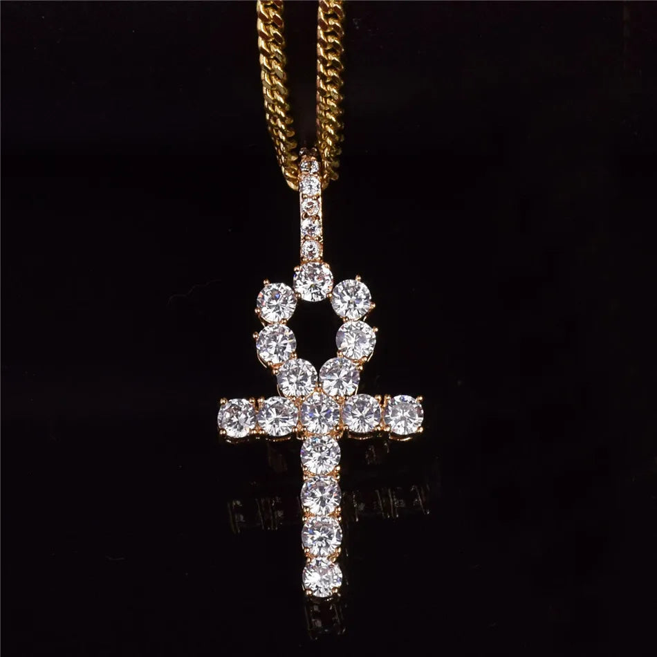 IceBox DC: ✨ Two Ankh Necklace Sets (Gold or Silver Plated) Rope & Cuban Link