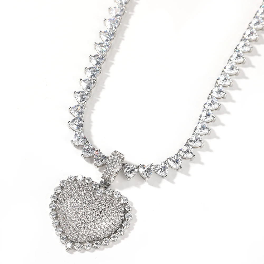 The IceBox D.C. Mom's Day Gift: Sterling Silver Cubic Zirconia Heart - Initial Jewelry Set   (Earrings, Necklace, Bracelet, Ring included)