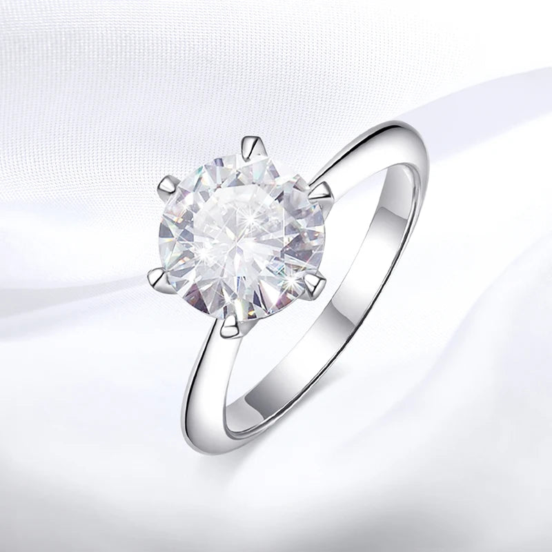 IceBoxDC: Forever Vows - 1-5CT Moissanite Engagement Ring (Sterling Silver)