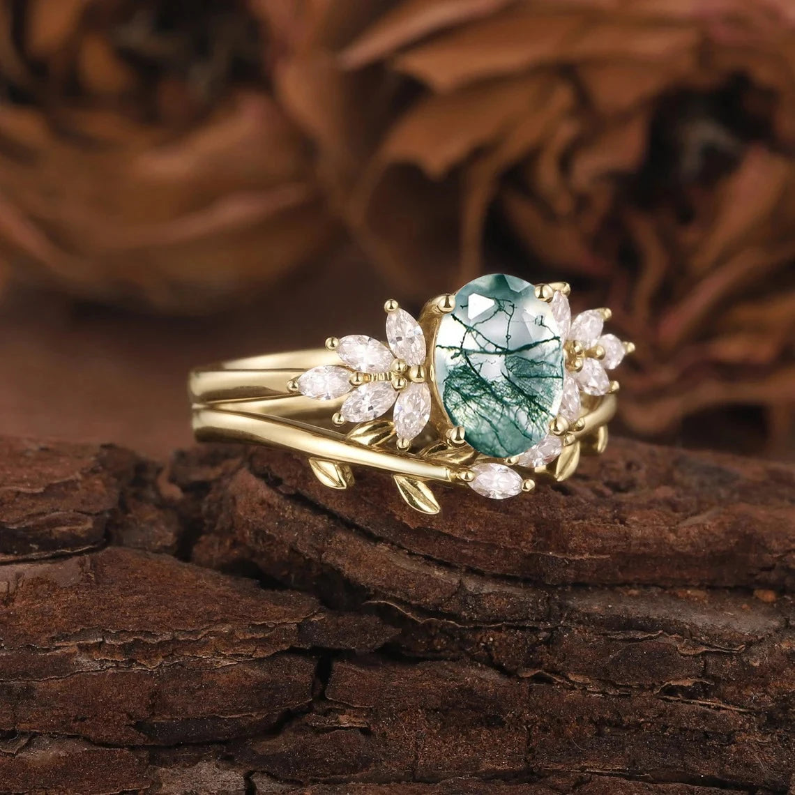 The IceBox DC Whispering Forest Engagement Ring  (Gold or Silver options)