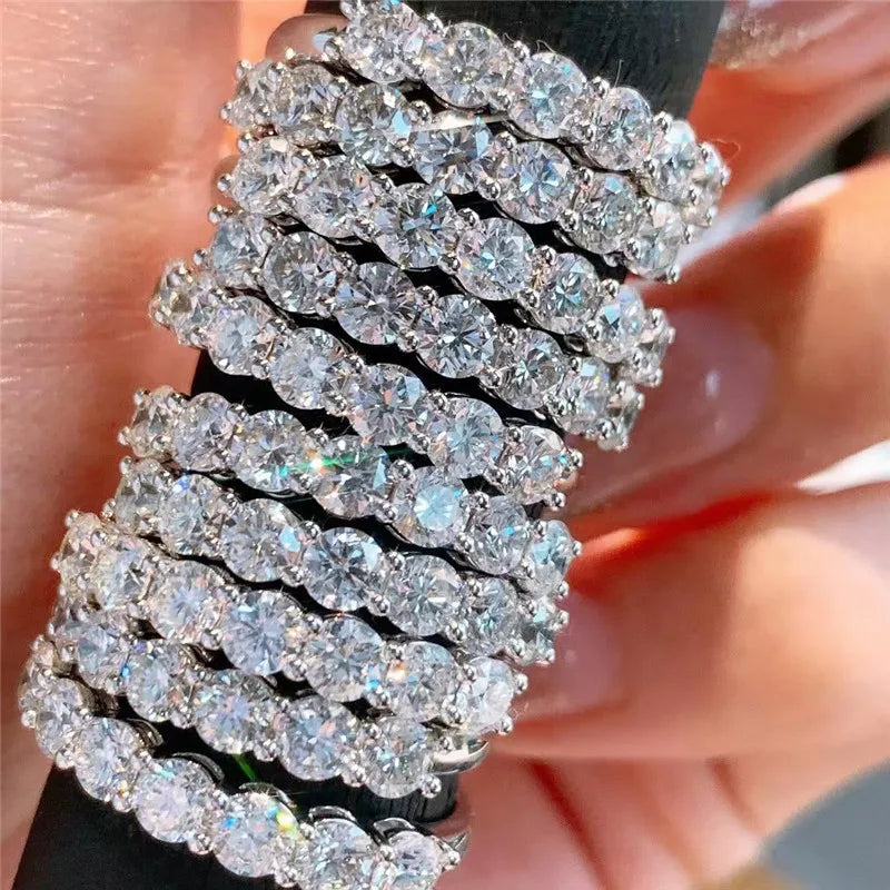 IceBox DC's "Radiant 0.7 Carat D Color VVS1 Moissanite Band" Ring: Lab-Grown Diamonds