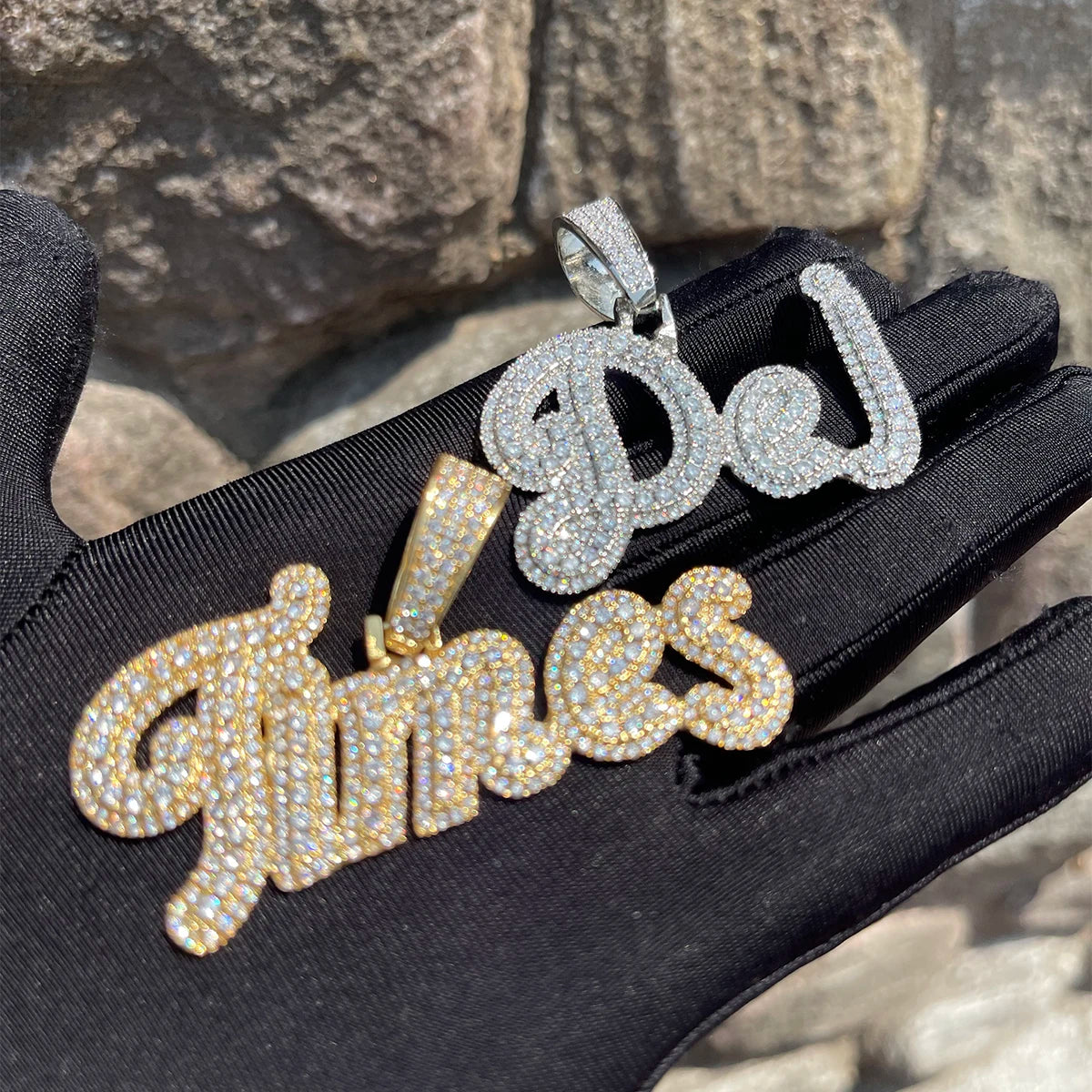 IceBox DC: ✨ Elevate Your Name Game ✨ Men's Custom Cursive Gold-Plated Name Necklace