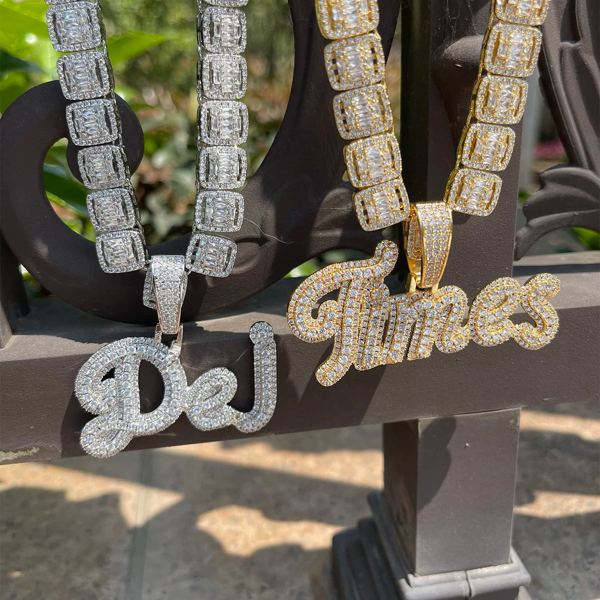 IceBox DC: ✨ Elevate Your Name Game ✨ Men's Custom Cursive Gold-Plated Name Necklace