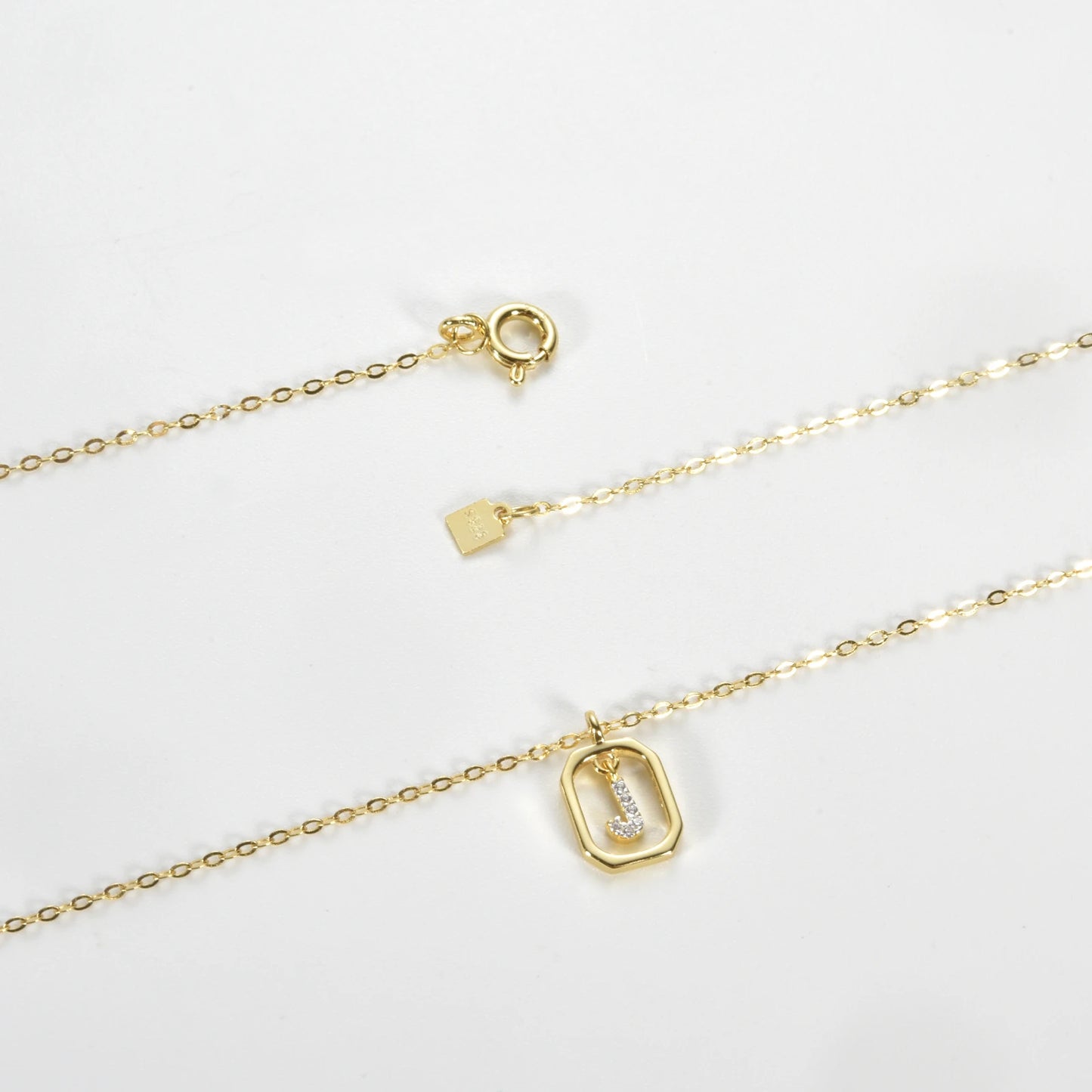 IceBox DC Personalized Collection - Gold Initial with Zirconia Alphabet Pendant Necklace - Letters A-Z - Hip Hop Fashion Jewelry